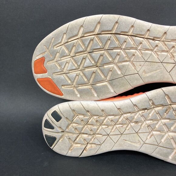 Nike Free RN Flyknit -Women's Sz 7.5 -Orange Knit -Low Running Shoes- 831070-801 - Picture 8 of 10